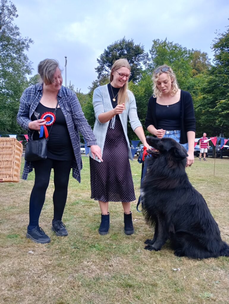 Lucy and Kathleen Judging at the Local Dog Show