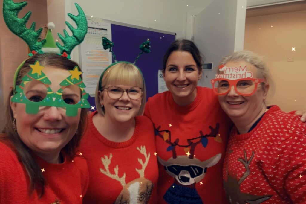 Staff in Their Christmas Jumpers